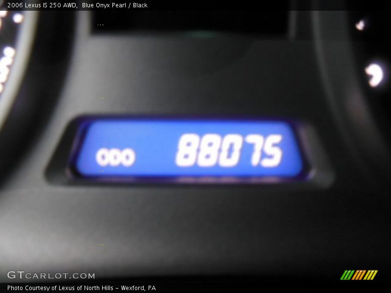 Blue Onyx Pearl / Black 2006 Lexus IS 250 AWD