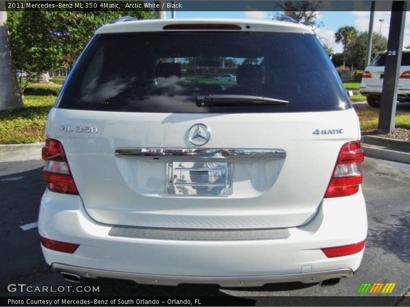Arctic White / Black 2011 Mercedes-Benz ML 350 4Matic
