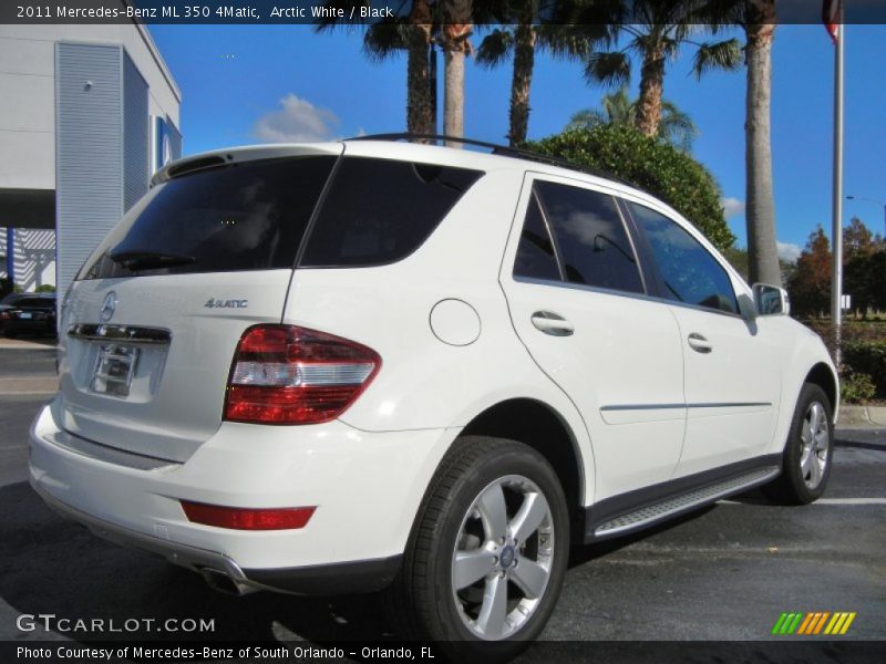 Arctic White / Black 2011 Mercedes-Benz ML 350 4Matic