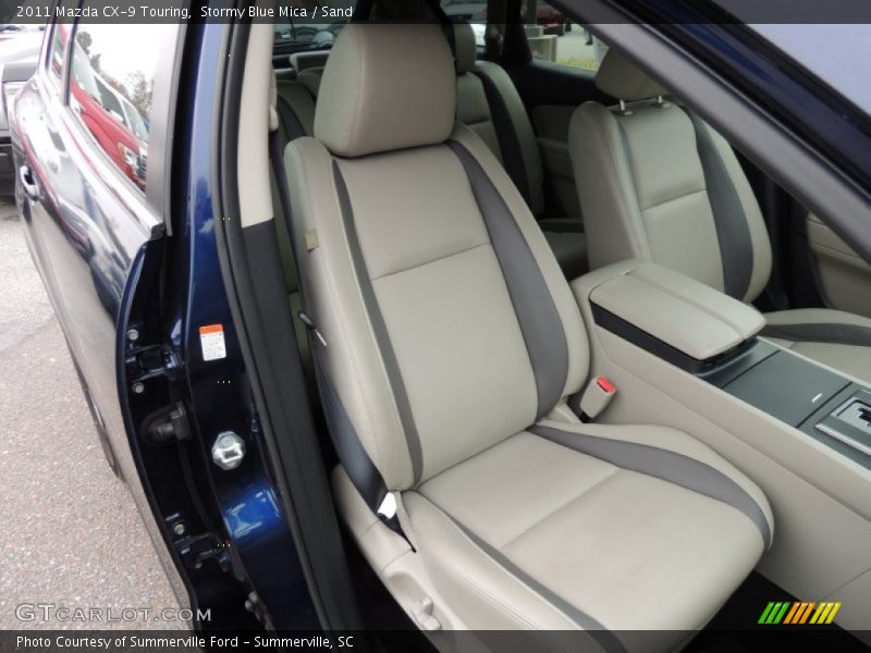 Stormy Blue Mica / Sand 2011 Mazda CX-9 Touring