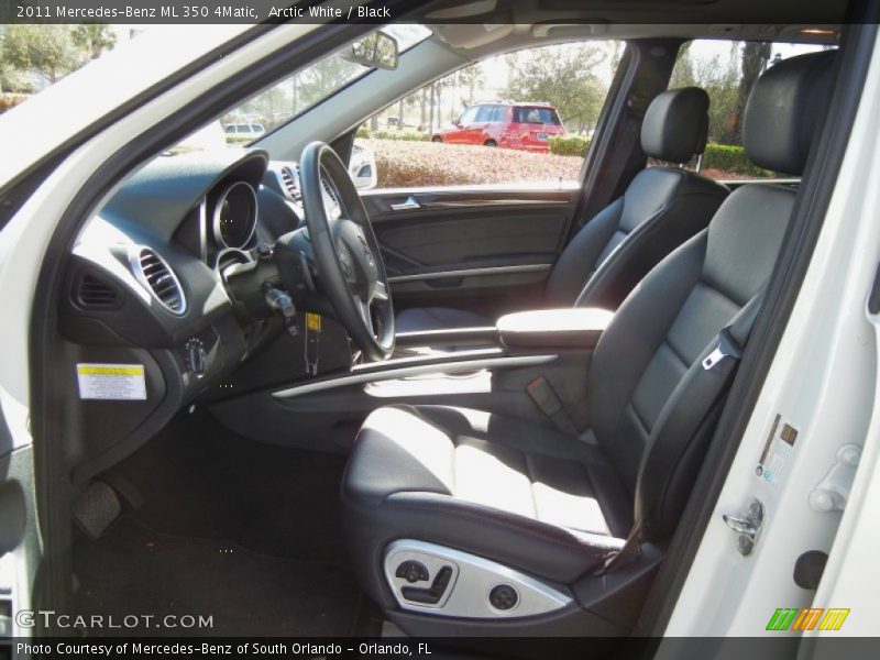 Arctic White / Black 2011 Mercedes-Benz ML 350 4Matic