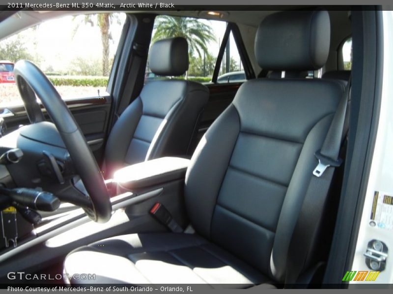 Arctic White / Black 2011 Mercedes-Benz ML 350 4Matic
