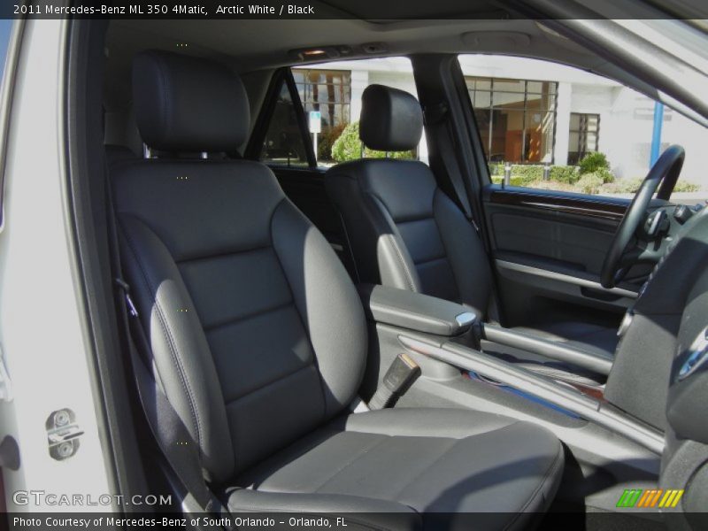 Arctic White / Black 2011 Mercedes-Benz ML 350 4Matic