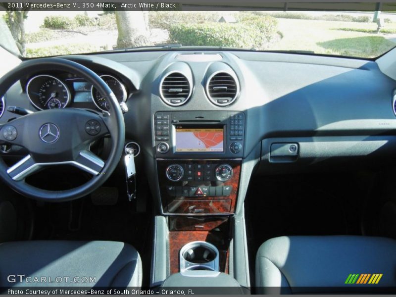 Arctic White / Black 2011 Mercedes-Benz ML 350 4Matic