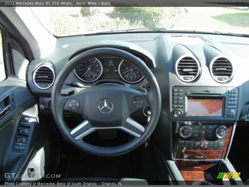 Arctic White / Black 2011 Mercedes-Benz ML 350 4Matic