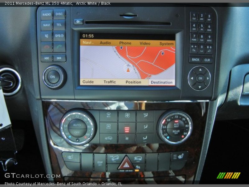 Arctic White / Black 2011 Mercedes-Benz ML 350 4Matic