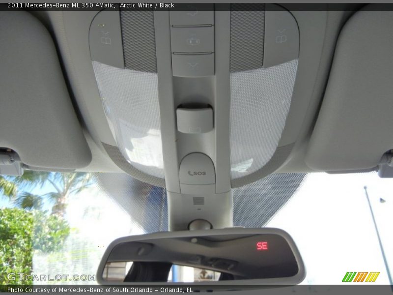 Arctic White / Black 2011 Mercedes-Benz ML 350 4Matic