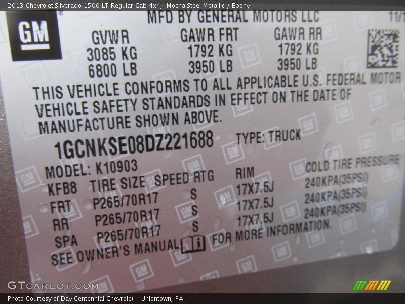 Mocha Steel Metallic / Ebony 2013 Chevrolet Silverado 1500 LT Regular Cab 4x4