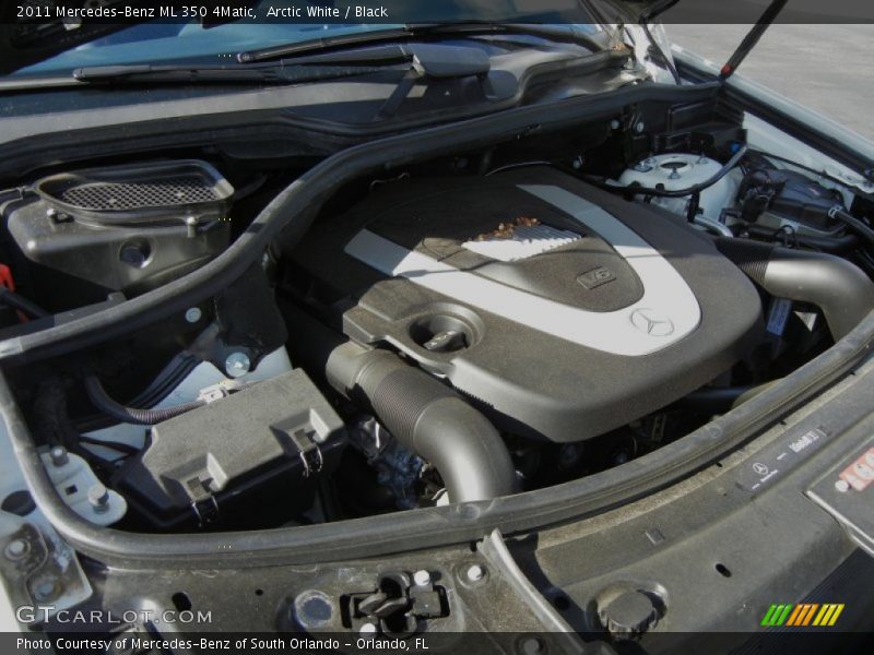 Arctic White / Black 2011 Mercedes-Benz ML 350 4Matic