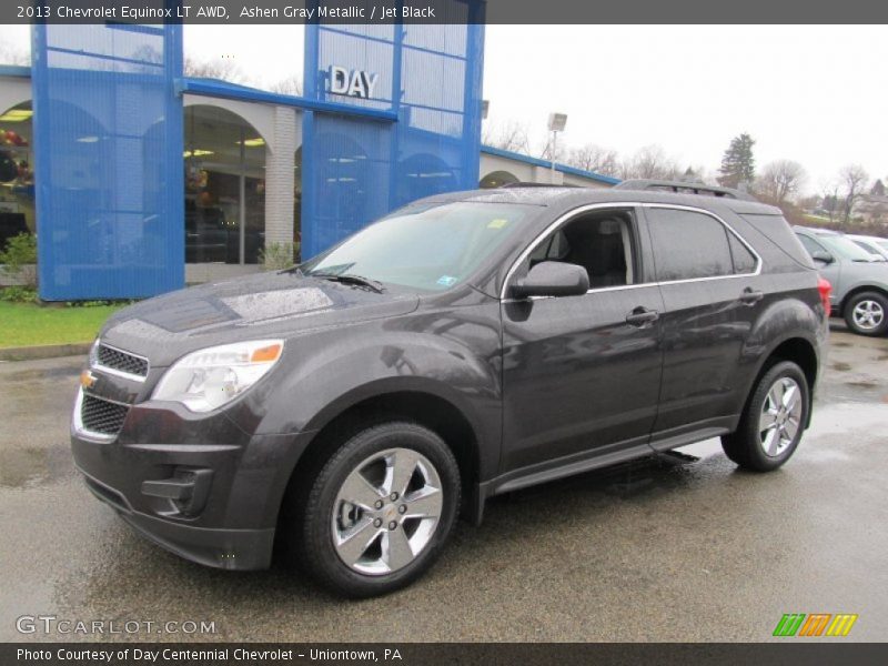 Ashen Gray Metallic / Jet Black 2013 Chevrolet Equinox LT AWD