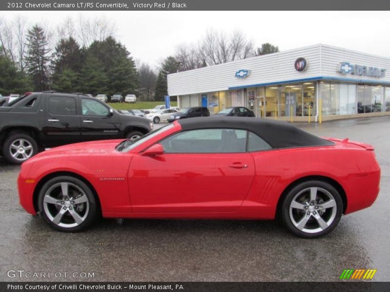 Victory Red / Black 2012 Chevrolet Camaro LT/RS Convertible