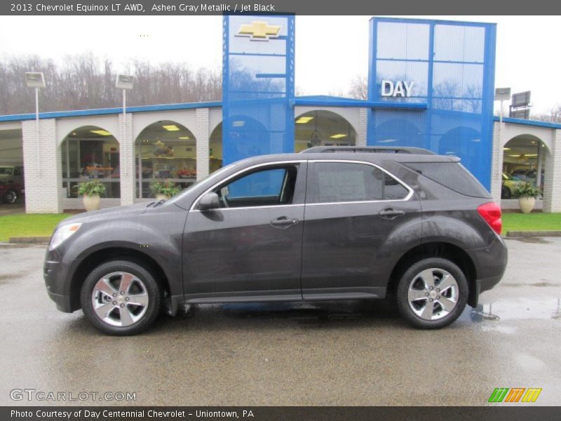 Ashen Gray Metallic / Jet Black 2013 Chevrolet Equinox LT AWD