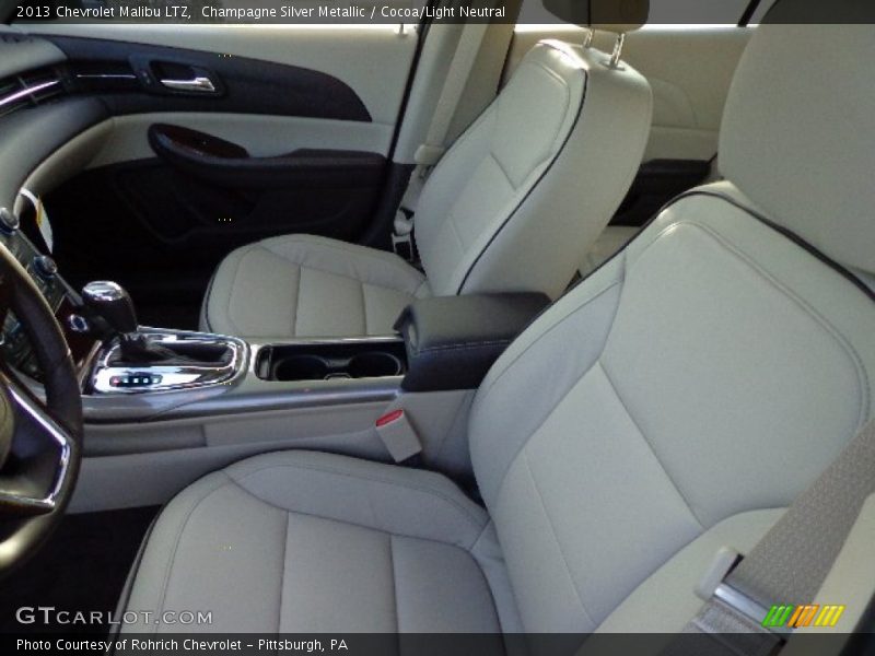 Champagne Silver Metallic / Cocoa/Light Neutral 2013 Chevrolet Malibu LTZ