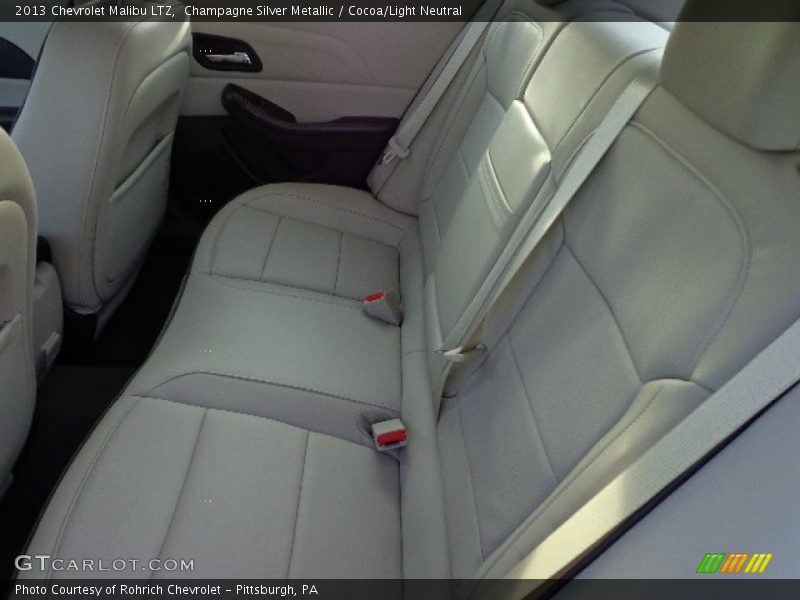Champagne Silver Metallic / Cocoa/Light Neutral 2013 Chevrolet Malibu LTZ