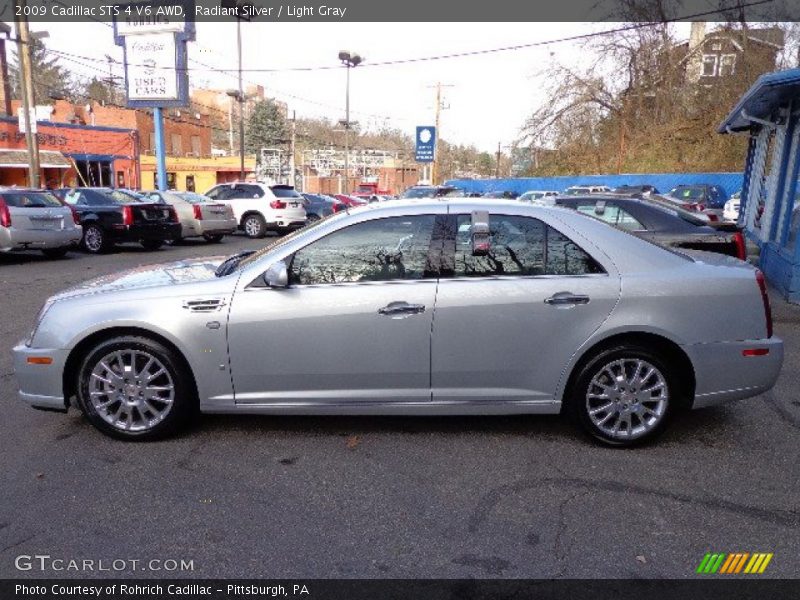 Radiant Silver / Light Gray 2009 Cadillac STS 4 V6 AWD