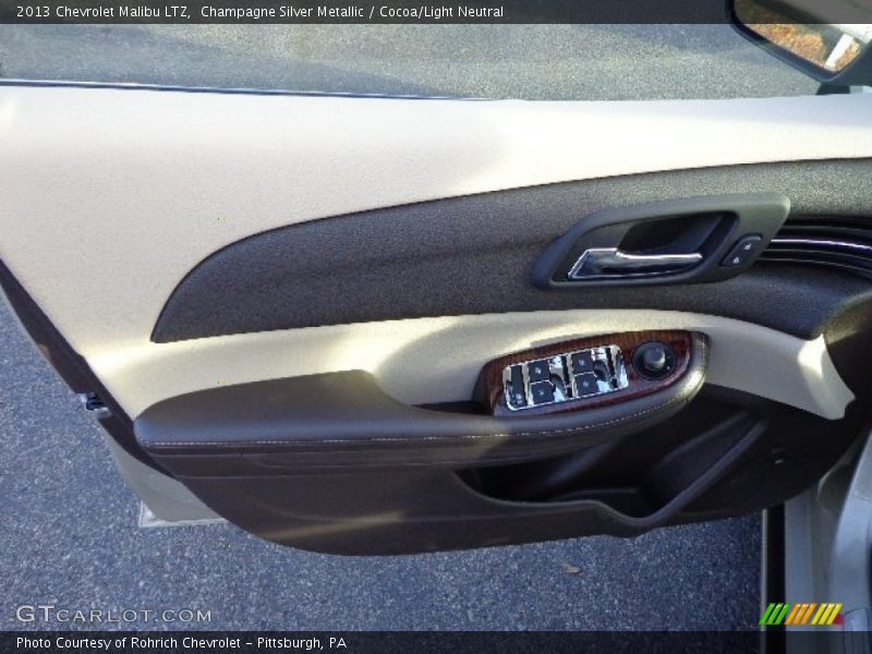 Champagne Silver Metallic / Cocoa/Light Neutral 2013 Chevrolet Malibu LTZ