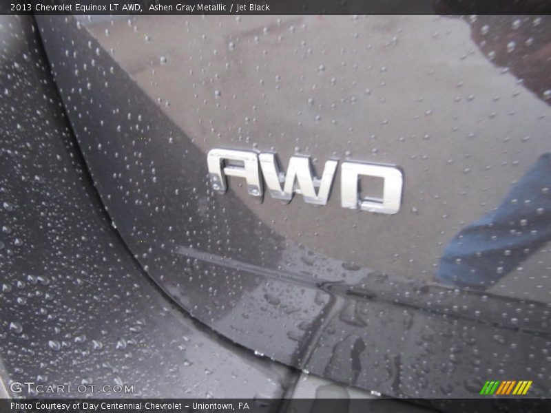 Ashen Gray Metallic / Jet Black 2013 Chevrolet Equinox LT AWD