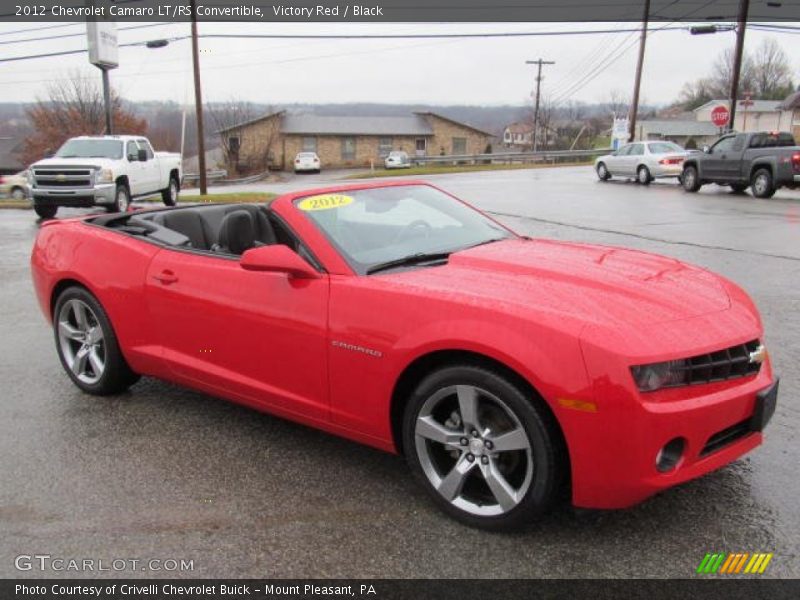 Victory Red / Black 2012 Chevrolet Camaro LT/RS Convertible