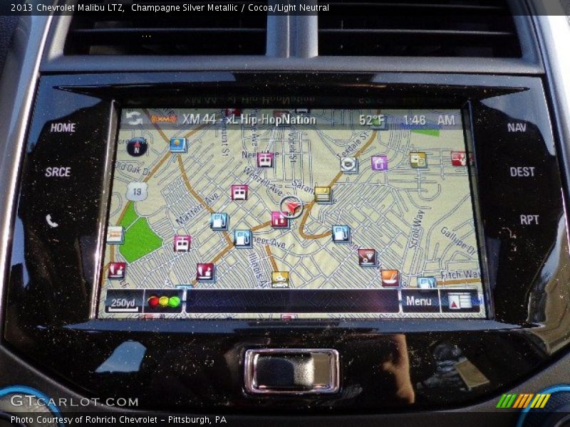 Champagne Silver Metallic / Cocoa/Light Neutral 2013 Chevrolet Malibu LTZ