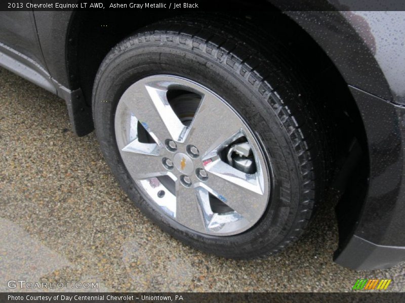 Ashen Gray Metallic / Jet Black 2013 Chevrolet Equinox LT AWD