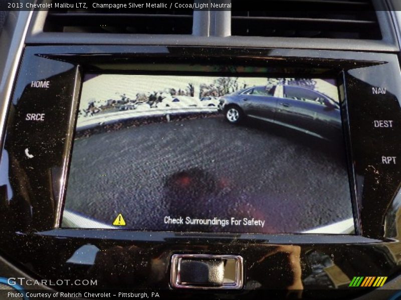 Champagne Silver Metallic / Cocoa/Light Neutral 2013 Chevrolet Malibu LTZ
