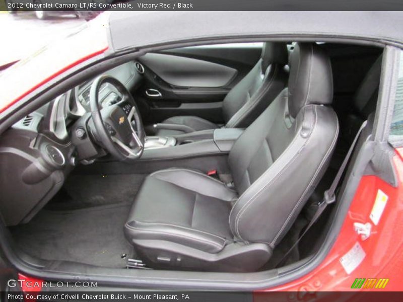 Front Seat of 2012 Camaro LT/RS Convertible