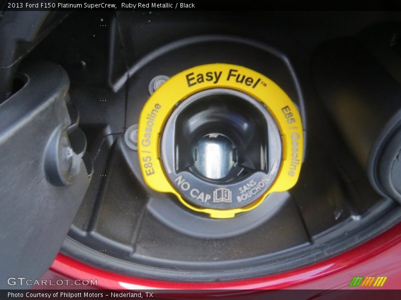Ruby Red Metallic / Black 2013 Ford F150 Platinum SuperCrew