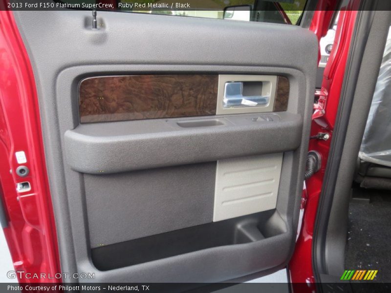 Ruby Red Metallic / Black 2013 Ford F150 Platinum SuperCrew