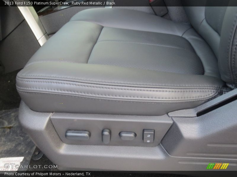 Ruby Red Metallic / Black 2013 Ford F150 Platinum SuperCrew