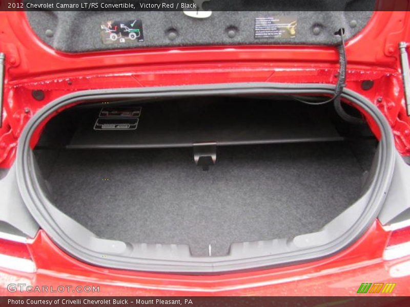  2012 Camaro LT/RS Convertible Trunk