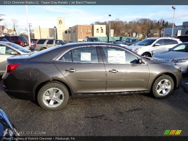 Taupe Gray Metallic / Jet Black/Titanium 2013 Chevrolet Malibu LS