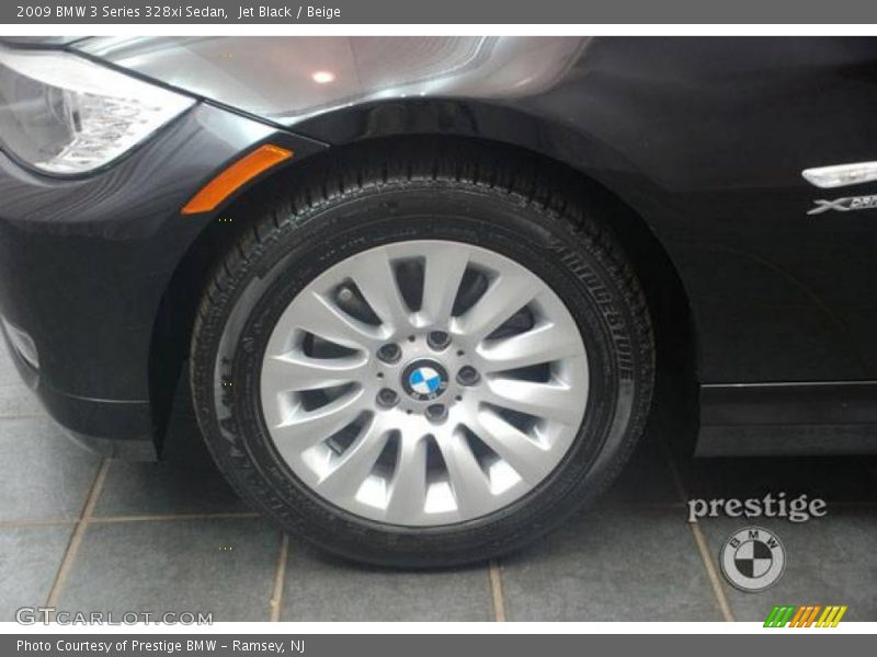 Jet Black / Beige 2009 BMW 3 Series 328xi Sedan