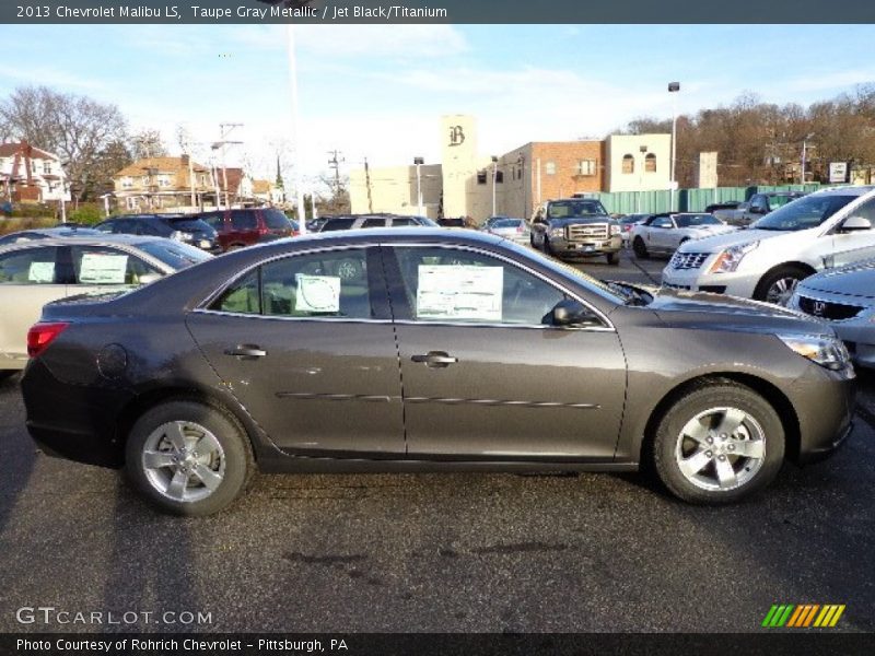 Taupe Gray Metallic / Jet Black/Titanium 2013 Chevrolet Malibu LS