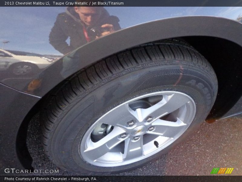 Taupe Gray Metallic / Jet Black/Titanium 2013 Chevrolet Malibu LS