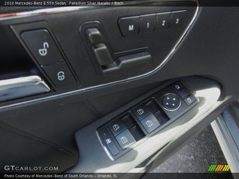 Palladium Silver Metallic / Black 2010 Mercedes-Benz E 550 Sedan