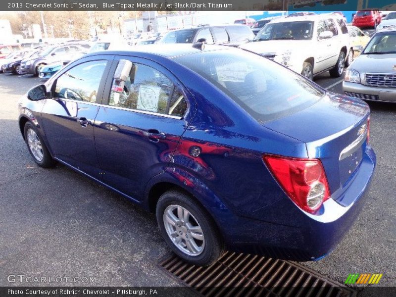 Blue Topaz Metallic / Jet Black/Dark Titanium 2013 Chevrolet Sonic LT Sedan