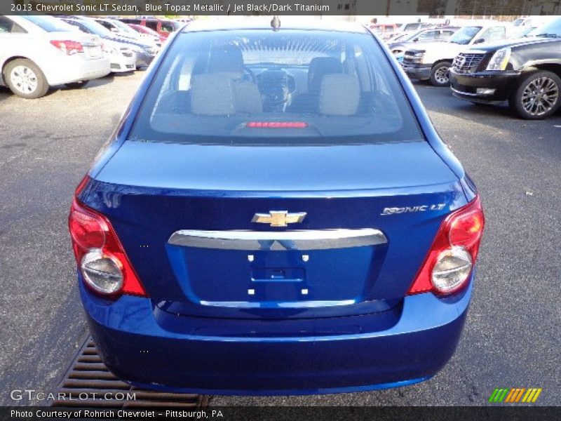 Blue Topaz Metallic / Jet Black/Dark Titanium 2013 Chevrolet Sonic LT Sedan