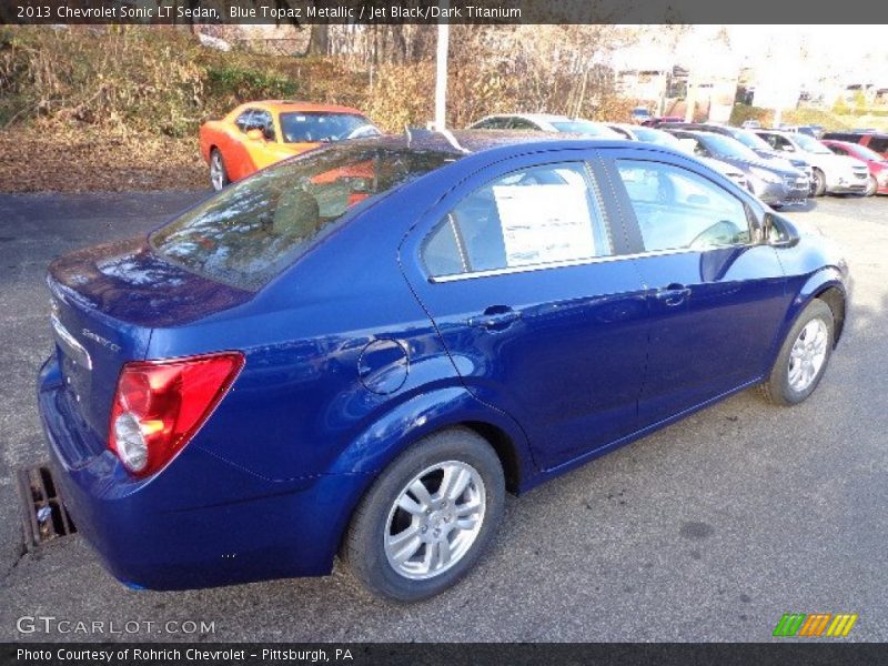 Blue Topaz Metallic / Jet Black/Dark Titanium 2013 Chevrolet Sonic LT Sedan