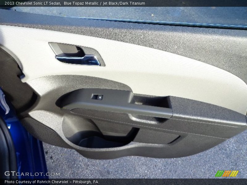 Blue Topaz Metallic / Jet Black/Dark Titanium 2013 Chevrolet Sonic LT Sedan