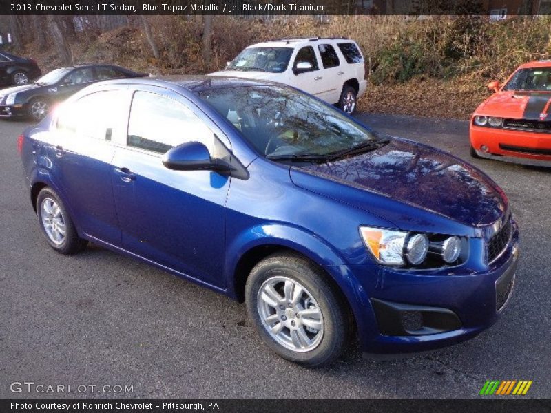 Blue Topaz Metallic / Jet Black/Dark Titanium 2013 Chevrolet Sonic LT Sedan