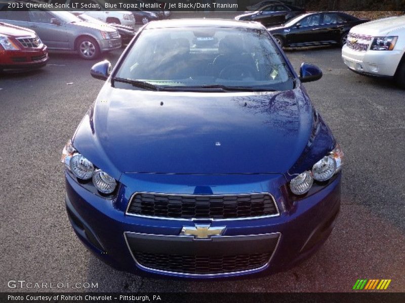 Blue Topaz Metallic / Jet Black/Dark Titanium 2013 Chevrolet Sonic LT Sedan