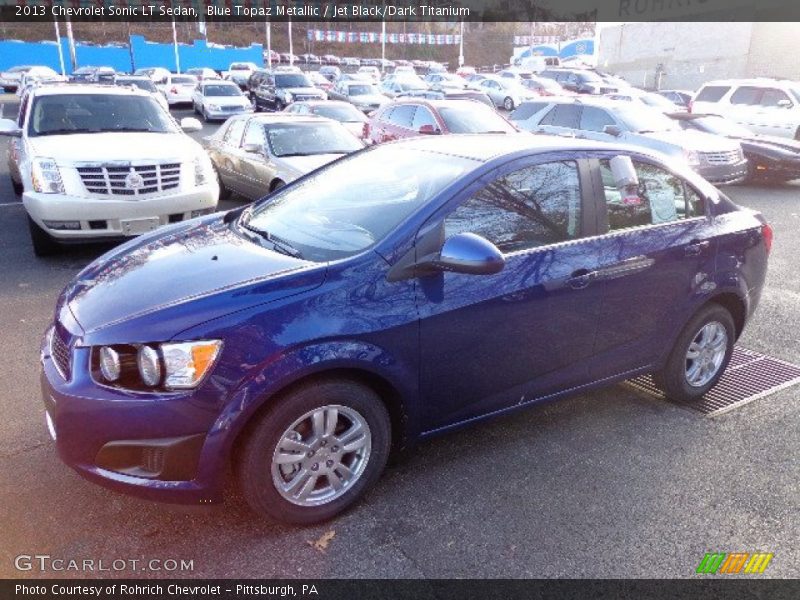 Blue Topaz Metallic / Jet Black/Dark Titanium 2013 Chevrolet Sonic LT Sedan