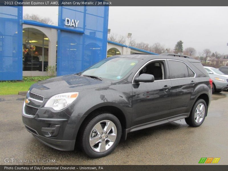 Ashen Gray Metallic / Jet Black 2013 Chevrolet Equinox LT AWD