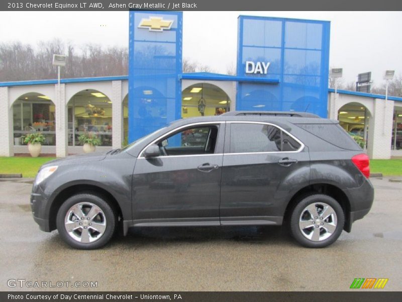Ashen Gray Metallic / Jet Black 2013 Chevrolet Equinox LT AWD