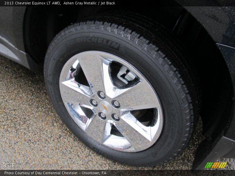 Ashen Gray Metallic / Jet Black 2013 Chevrolet Equinox LT AWD