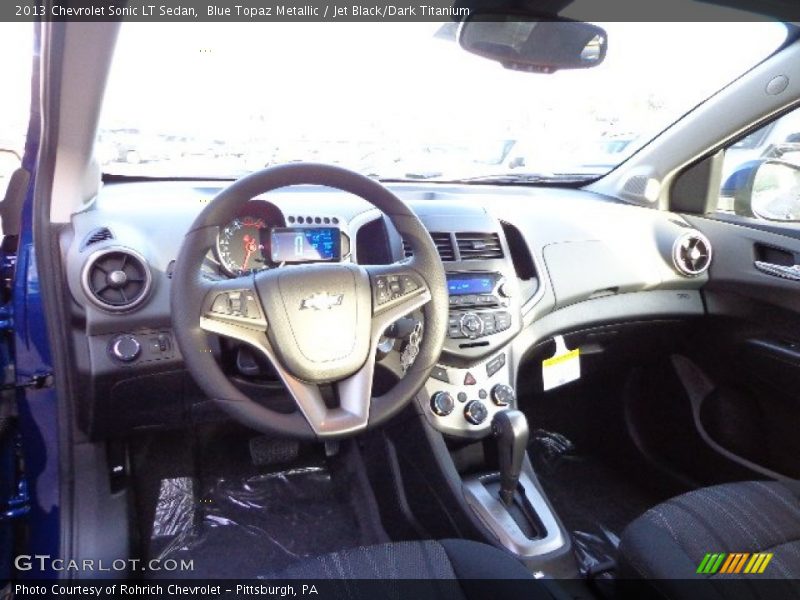 Blue Topaz Metallic / Jet Black/Dark Titanium 2013 Chevrolet Sonic LT Sedan