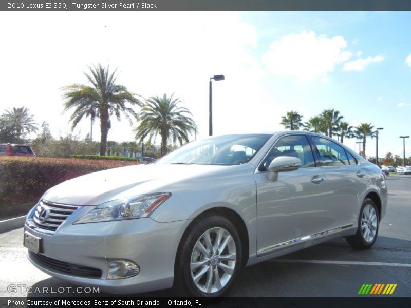 Tungsten Silver Pearl / Black 2010 Lexus ES 350