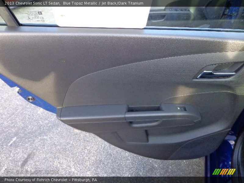 Blue Topaz Metallic / Jet Black/Dark Titanium 2013 Chevrolet Sonic LT Sedan