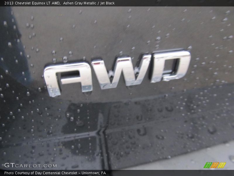 Ashen Gray Metallic / Jet Black 2013 Chevrolet Equinox LT AWD