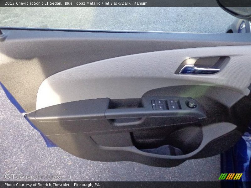 Blue Topaz Metallic / Jet Black/Dark Titanium 2013 Chevrolet Sonic LT Sedan